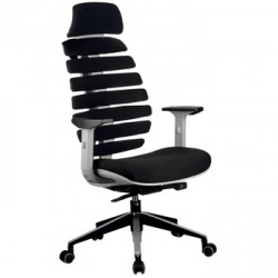 Офисное кресло «Riva Chair SHARK Черная ткань»